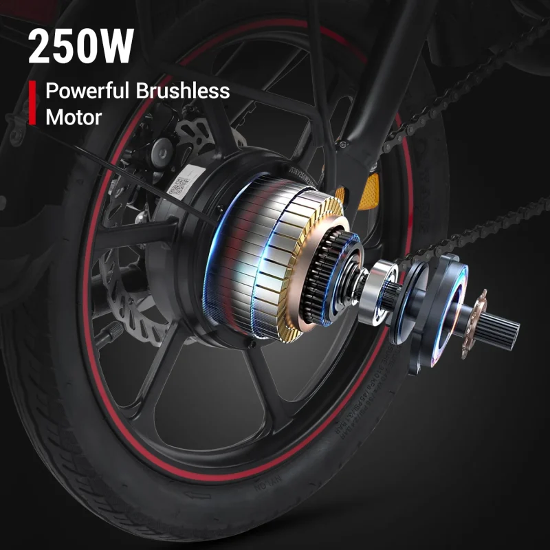 Bicicletta Elettrica Pieghevole Mini DYU D3F 14 Pollici 7