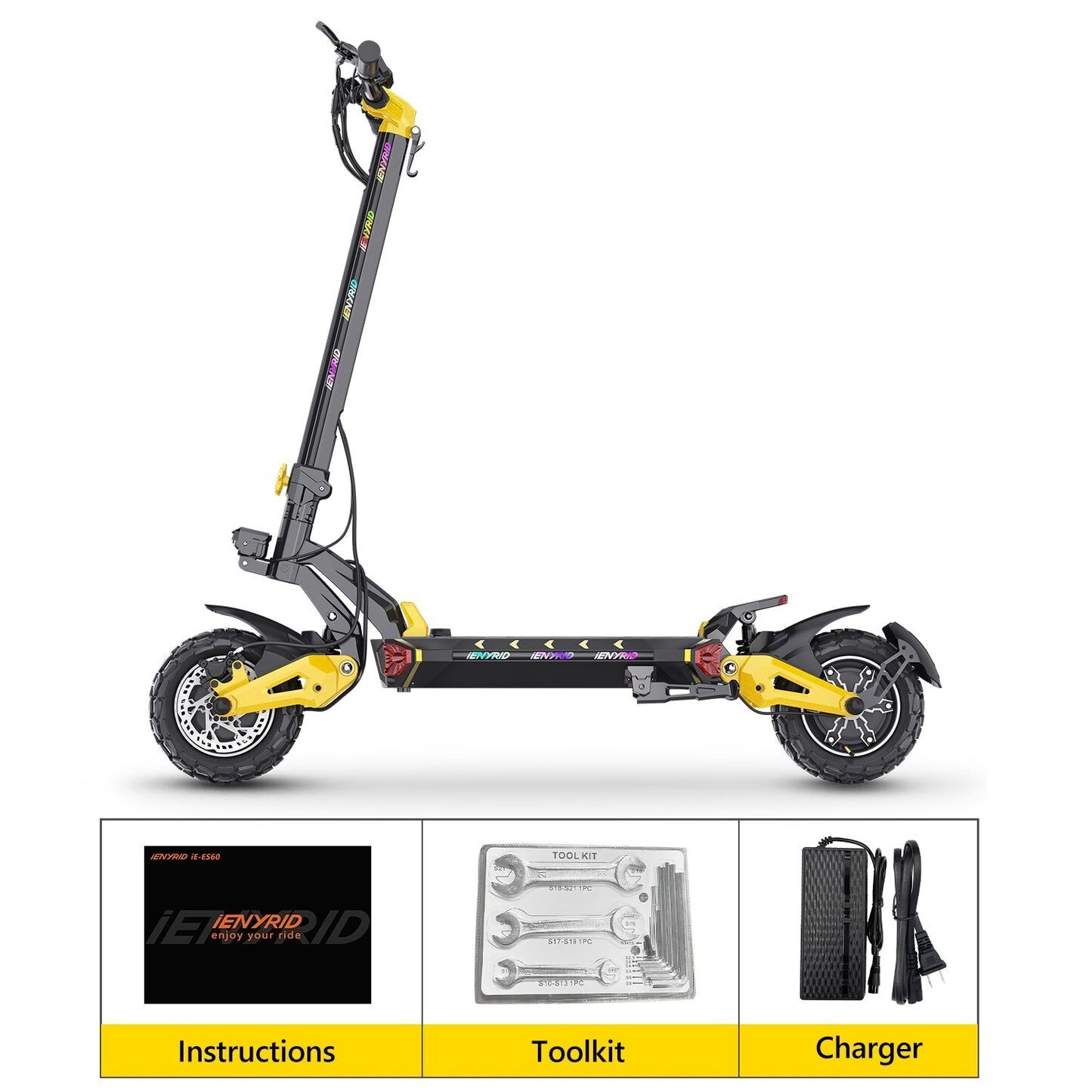 Monopattino Elettrico iENYRID ES60 2400W a Doppio Motore - immagine 13
